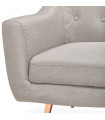Canapé design gris clair en tissu Altum