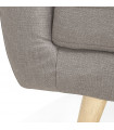 Canapé design gris clair en tissu Altum