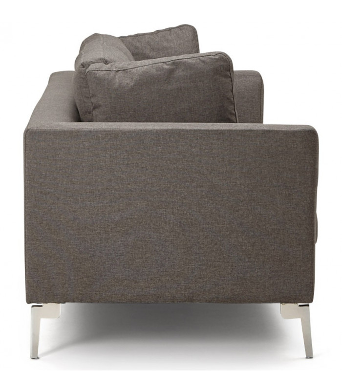 Canapé design gris foncé en tissu Abbey
