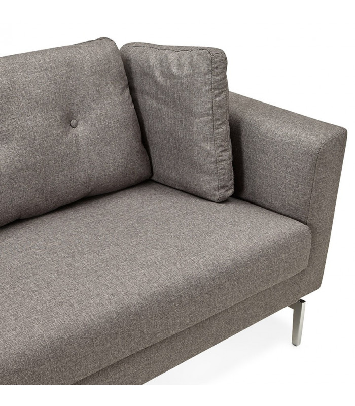 Canapé design gris foncé en tissu Abbey