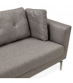 Canapé design gris foncé en tissu Abbey
