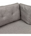 Canapé design gris foncé en tissu Abbey