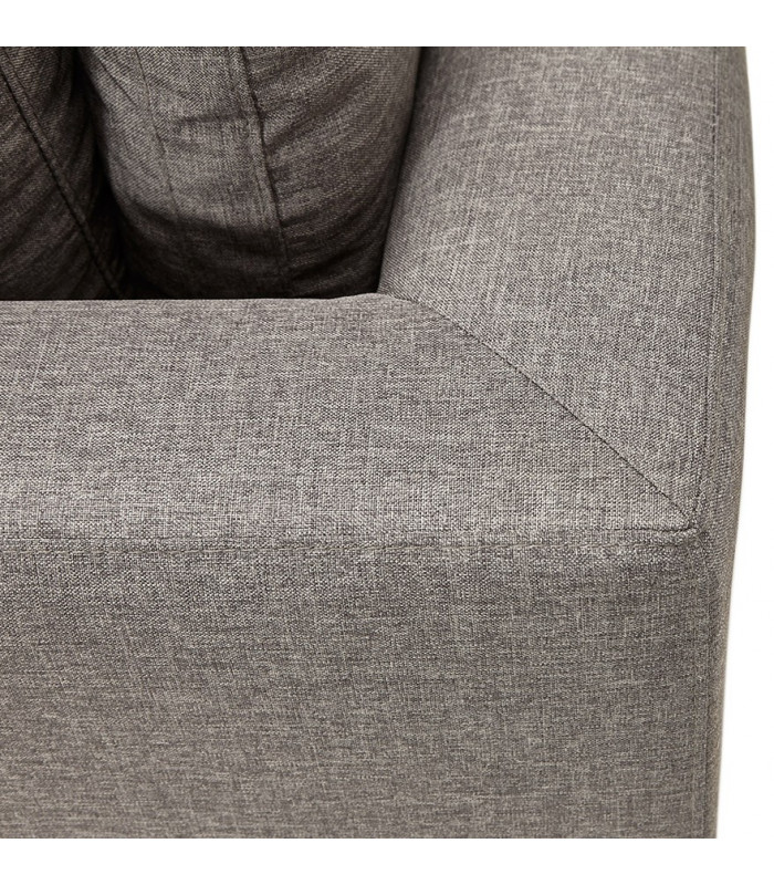 Canapé design gris foncé en tissu Abbey