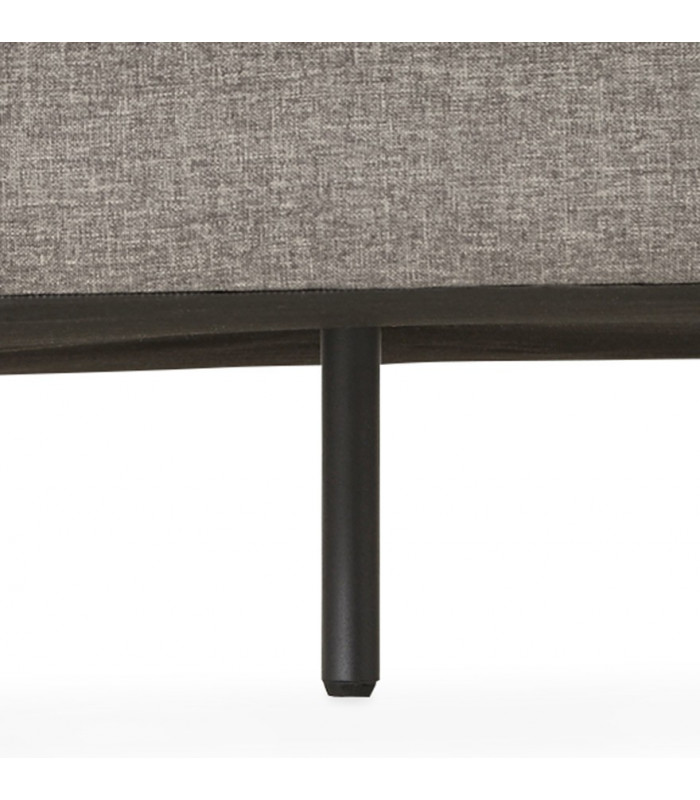 Canapé design gris foncé en tissu Abbey