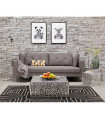 Canapé design gris foncé en tissu Abbey