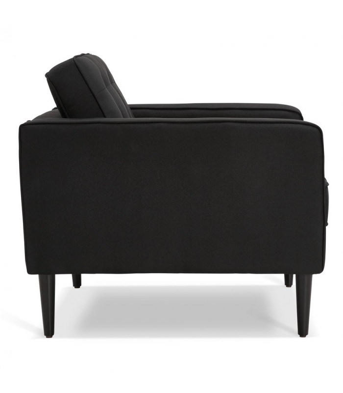 Canapé design noir en tissu Blake Mini
