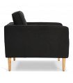 Canapé design noir en tissu Blake Mini