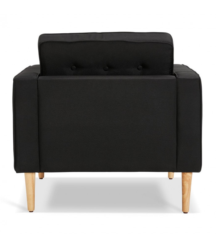 Canapé design noir en tissu Blake Mini