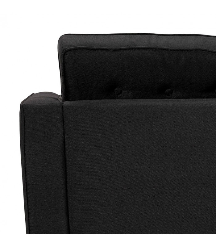 Canapé design noir en tissu Blake Mini