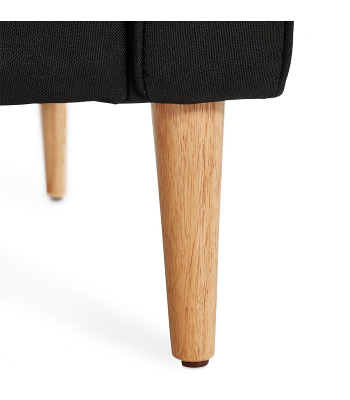 Canapé design noir en tissu Blake Mini