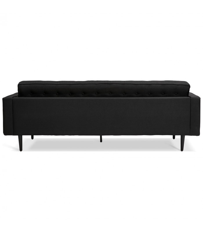 Canapé design noir en tissu Blake