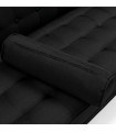 Canapé design noir en tissu Blake