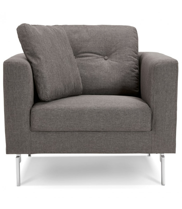 Canapé design gris foncé en tissu Abbey Mini