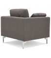 Canapé design gris foncé en tissu Abbey Mini