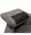 Canapé design gris foncé en tissu Abbey Mini