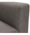 Canapé design gris foncé en tissu Abbey Mini