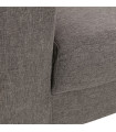 Canapé design gris foncé en tissu Abbey Mini