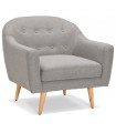 Canapé design gris clair en tissu Altum Mini