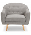 Canapé design gris clair en tissu Altum Mini