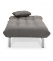 Canapé design gris foncé en tissu Elms