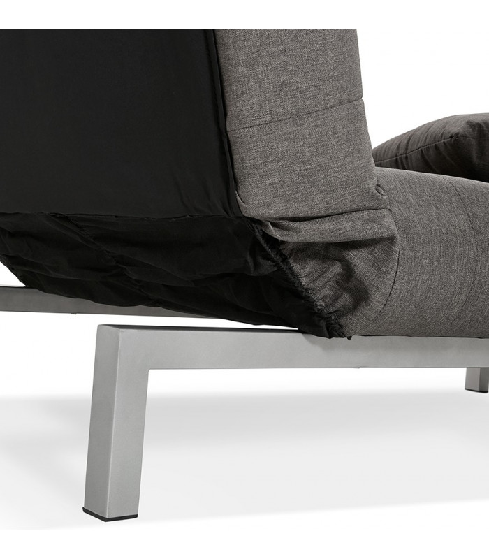 Canapé design gris foncé en tissu Elms