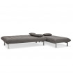 Canapé design gris foncé en tissu Elms