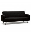 Canapé design noir en tissu Haughton