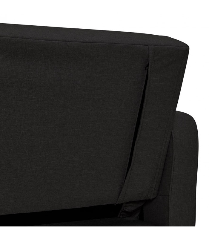 Canapé design noir en tissu Haughton