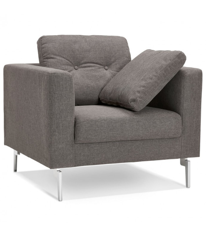 Canapé design gris foncé en tissu Abbey Mini