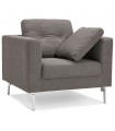 Canapé design gris foncé en tissu Abbey Mini