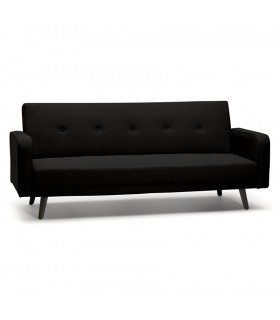 Canapé design noir en tissu Haughton