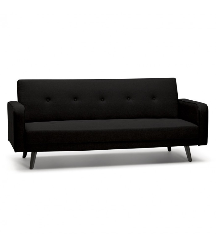 Canapé design noir en tissu Haughton