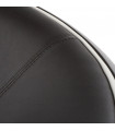 Fauteuil design noir en plastique et similicuir Everett