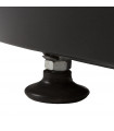 Fauteuil design noir en plastique et similicuir Everett