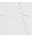 Fauteuil design blanc en plastique et similicuir Everett