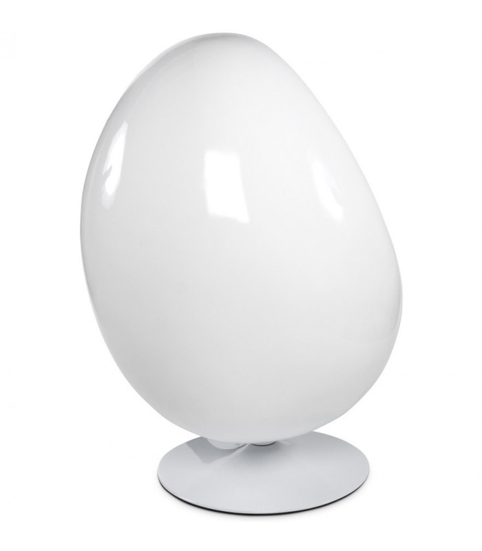 Fauteuil design blanc en plastique et tissu Piccadilly