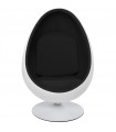 Fauteuil Design blanc en plastique et tissu Piccadilly