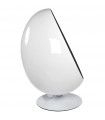 Fauteuil Design blanc en plastique et tissu Piccadilly
