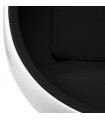Fauteuil Design blanc en plastique et tissu Piccadilly