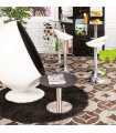 Fauteuil Design blanc en plastique et tissu Piccadilly