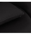 Fauteuil design noir en tissu et métal Kew