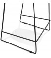 Tabouret de bar design blanc en plastique et métal Reman