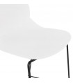 Tabouret de bar design blanc en plastique et métal Reman Mini