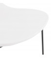 Tabouret de bar design blanc en plastique et métal Reman Mini